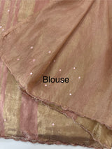 Fancy Chanderi silk saree with blouse MFC217