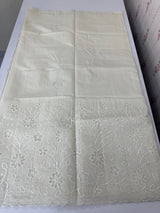 Mul chanderi saree with applique work MSH1566- Offwhite