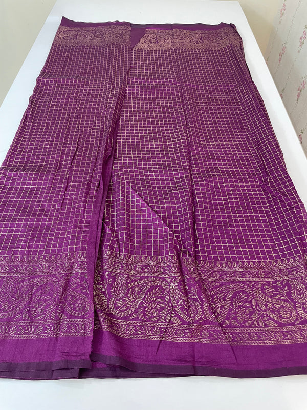 Chiffon saree with foil prints - MS7611