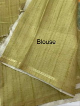 Semi soft Matka silk saree with borders MSS599