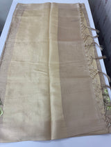 Tissue silk saree with embroidery MSH235
