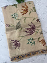 Kota Tissue silk saree with kanta work and french knots MKS3788