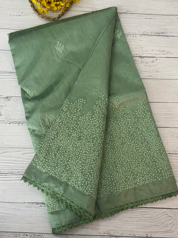 Art silk saree with embroidery SVTS17