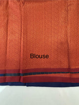 Brocade semi silk saree MS67443