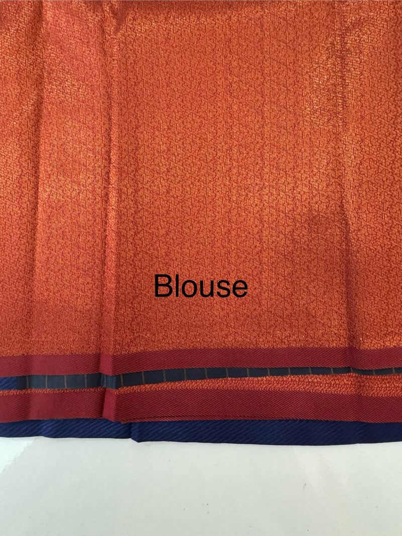 Brocade semi silk saree MS67443