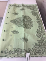 NetKota Applique work saree  MS6798- DuskyGreen