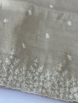 Crush Organza embroidery saree MS9740