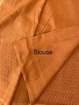 Crepe chiffon saree MSH216 OrangeYellow