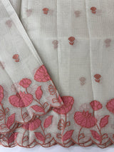 Tissue silk saree with applique work  MSH105