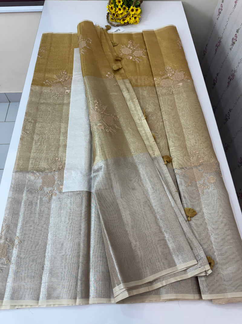 Triadic Tissue kota silk saree MTTS556