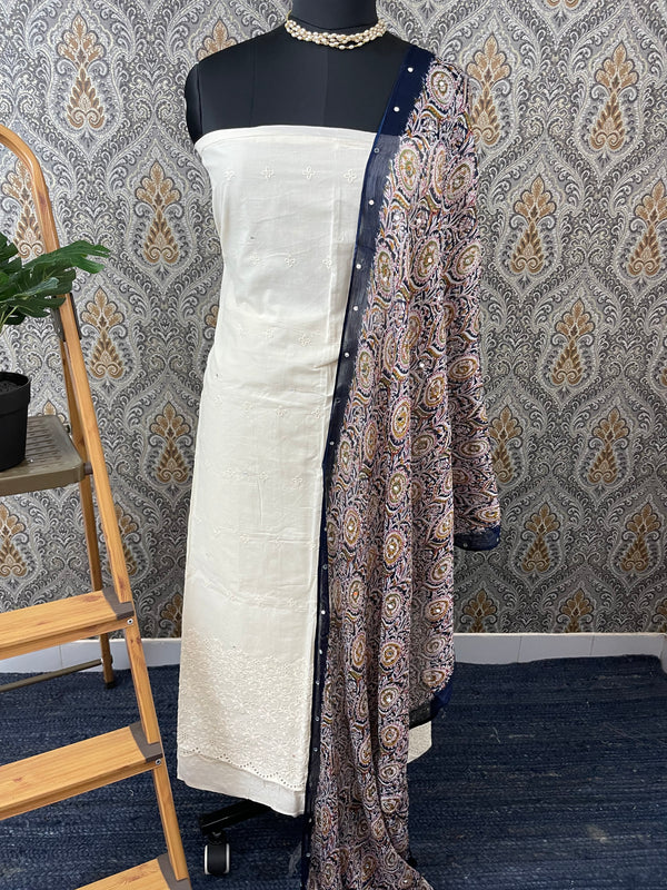 Hakoba unstitched salwar set - 5