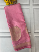 Crepe tissue silk saree with blouse MA32321