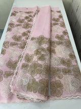 Jute linen saree with thread work MSH204