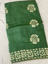 Semi soft silk saree with batik prints MSB555