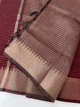 Semi silk sarees with temple border  MTS890
