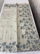 Tissue silk saree with applique work  MSH105