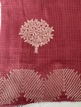 Silky kota embroidery saree MSK4333