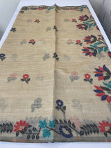 Jamdani silk Cotton Saree with thread work  MSJ787