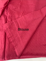 Crepe chiffon saree MSH216 BerryRed