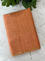 Tussar mix Semi silk saree with small zari weaving MSS8925