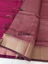 Semi silk sarees with temple border  MTS890