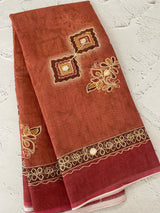 Tissue linen saree MLS345