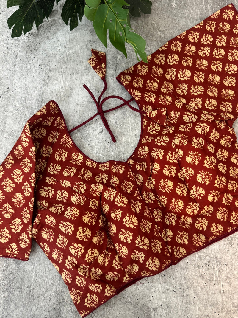 Padded 3 Readymade Blouse Combo set (Size upto 40)- MSBL