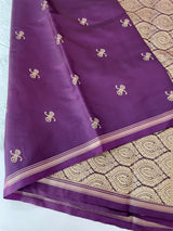 Soft Gachi silk saree with zari weaving MGH76