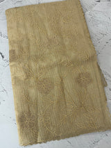 Tissue Silk applique work saree MSH120 Ivory