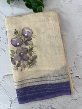 Semi linen saree with blouse MLS8765 (1)