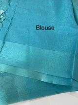 Tissue silk saree with embroidery MSH240