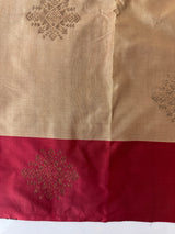 Semi silk saree with blouse MBS7854