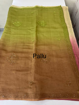 Pure Mul chanderi saree with hand chikankari work - MSM511(1)