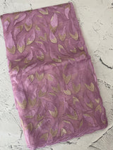 Glass organza saree with thread work- MOS351