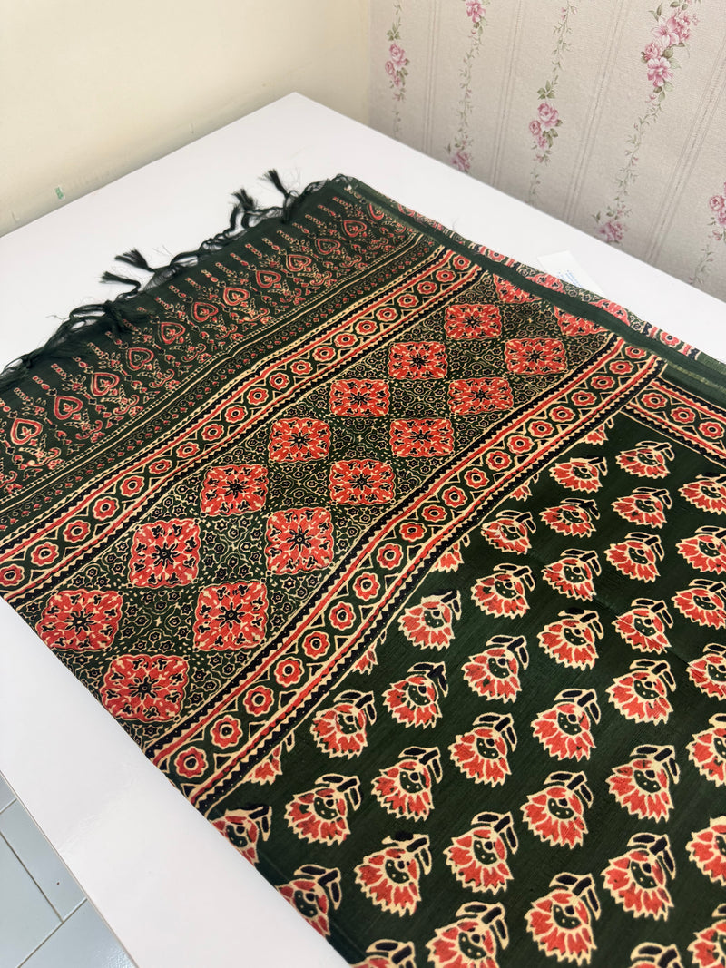Printed soft crepe silk sarees MS5432