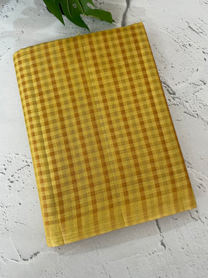Semi silk saree with check weaving MSS8923