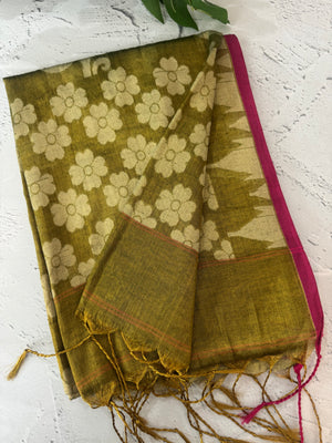 Dual tone Tissue silk saree MTS644 (5)