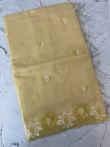 Soft Tissue kota embroidery saree MSK4660 Yellow