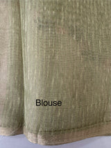Soft Jute tissue saree with embroidery MJT671
