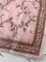 Soft kota silk saree with embroidery MS16429 - PastelPink