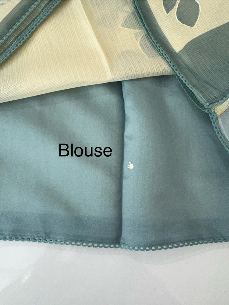 Pure Soft kota silk saree with digital prints  MS19065