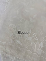 Soft Organza saree with Applique work MSLK478