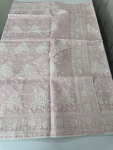 Premium Kota saree with chikankari inspired embroidery MS10303 PastelPink
