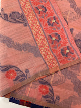 Jamdani silk Cotton Saree with thread work  MSJ790