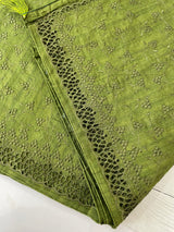 Cutwork Blended Jute - tussar saree MTS9079