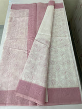 Ombre Kota Supernet saree with cross  embroidery MS1445