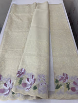 Blended tissue tussar saree with embriodery - MSH209