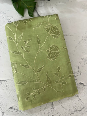 Tussar finish soft silk saree with thread embroidery MTS569