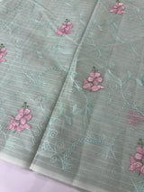 Netkota embriodery saree MS1495 PastelAqua