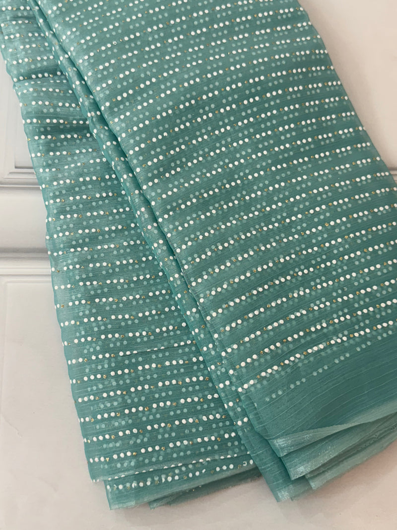Semi tissue Organza saree MS5788
